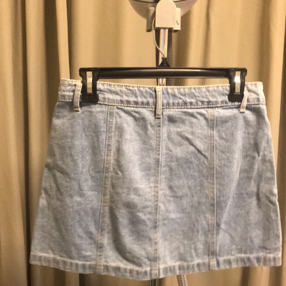 Light Denim Button Up Skirt - Picture 2 of 3